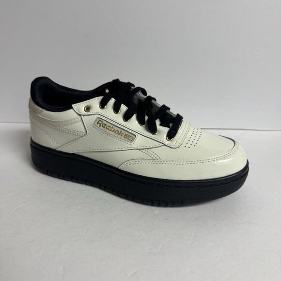 Reebok Womens Cardi Coated Club C Double Sneaker White Size 9 M